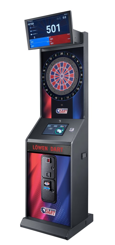 Dartautomat Löwen Dart Turnier HB10 blau-rot
