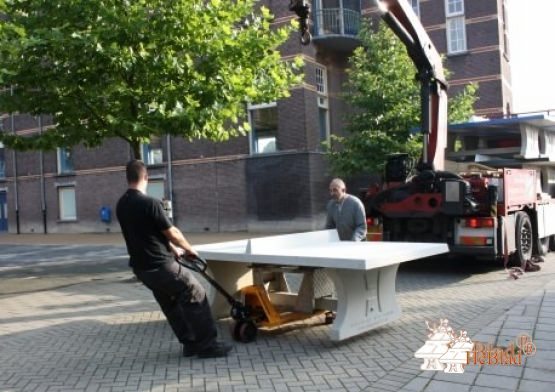 Tischtennisplatte aus Beton - eckig – Bild 10
